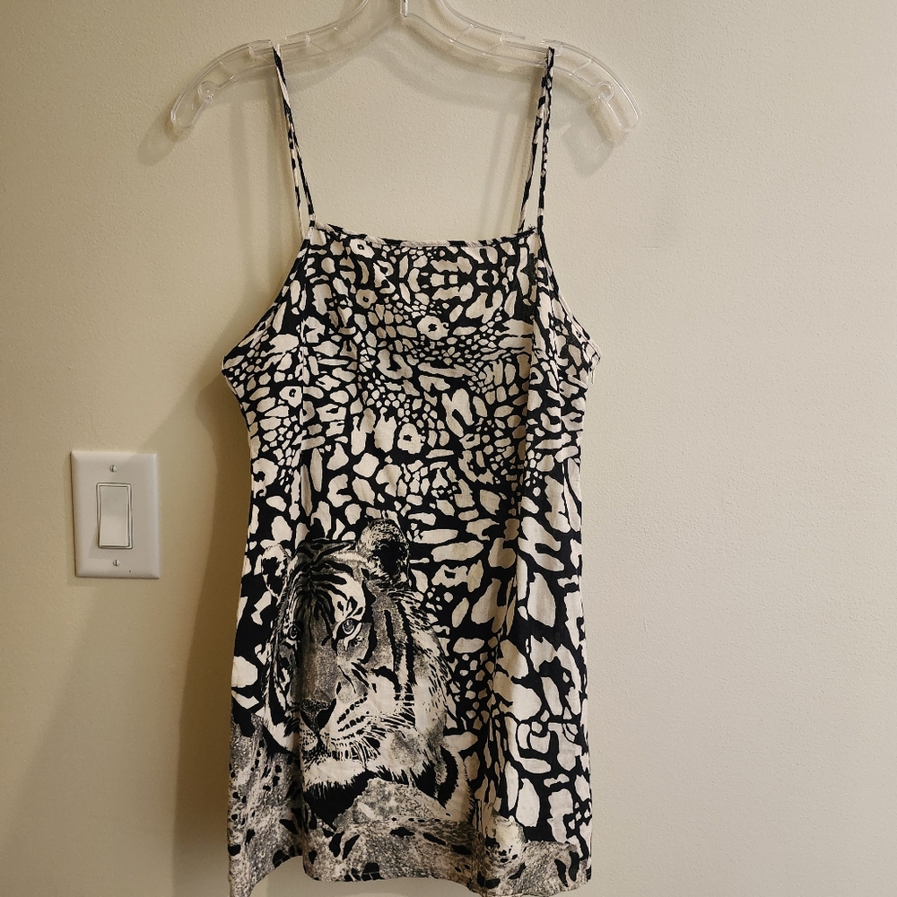 Animal Print Black and White Dress/Shirt